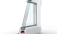 Пластиковое одностворчатое окно Proplex Comfort 700*1400